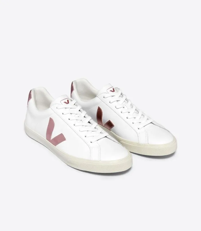 VEJA ESPLAR LEATHER WHITE NACRE Women Esplar