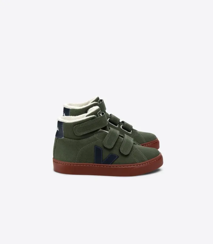 VEJA ESPLAR MID FURED SUEDE MUD NAUTICO Kids Esplar Mid