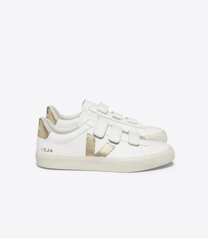 VEJA RECIFE CHROMEFREE LEATHER WHITE PLATINE Women Recife