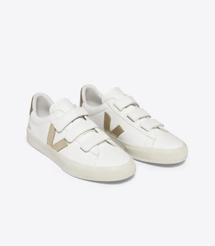 VEJA RECIFE CHROMEFREE LEATHER WHITE PLATINE Women Recife