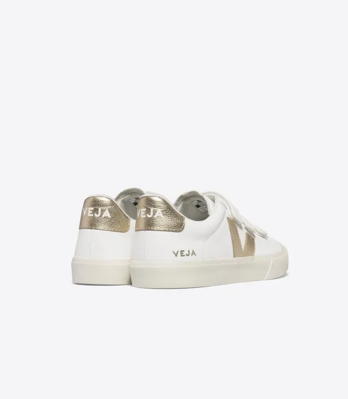 VEJA RECIFE CHROMEFREE LEATHER WHITE PLATINE Women Recife