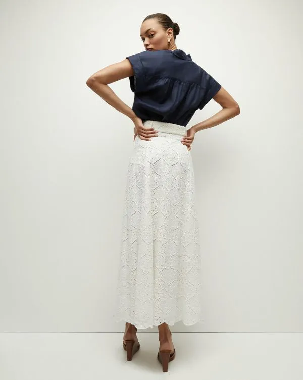 Vintry Eyelet Skirt White Women Veronica Beard Skirts and Shorts Vintry Eyelet Skirt White Women Veronica Beard Skirts and Shorts