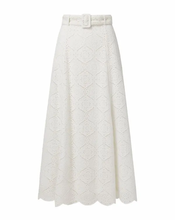 Vintry Eyelet Skirt White Women Veronica Beard Skirts and Shorts Vintry Eyelet Skirt White Women Veronica Beard Skirts and Shorts