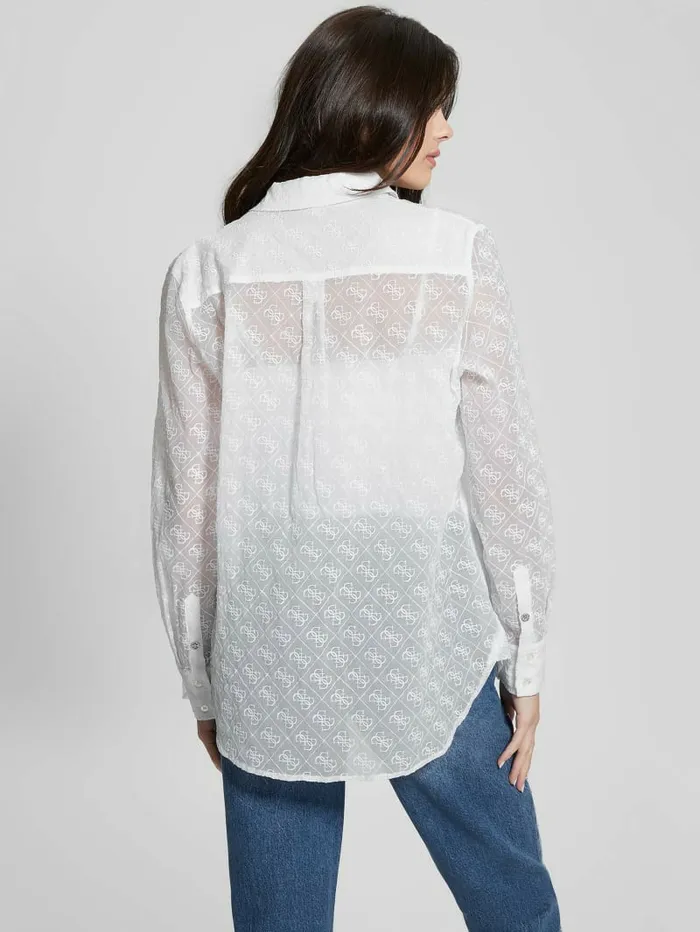 Viola Quattro G Shirt Pure White Tops GUESS Women Viola Quattro G Shirt Pure White Tops GUESS Women