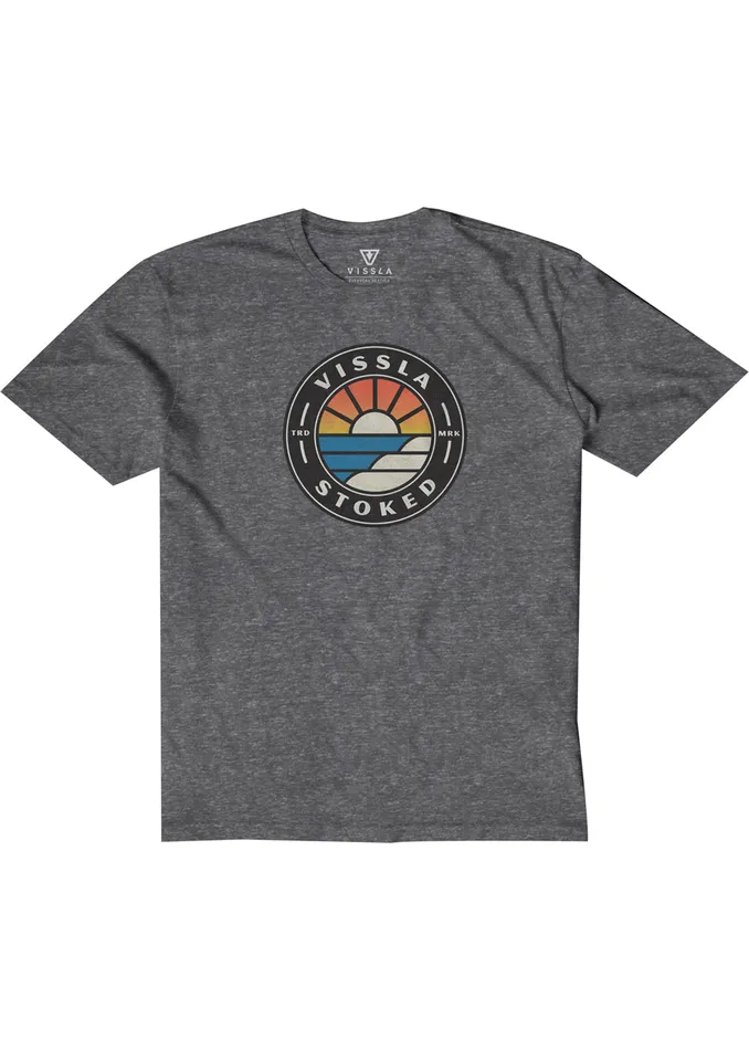 Vissla Cover Up Kids Snow Tee Black Heather Youth Clothing