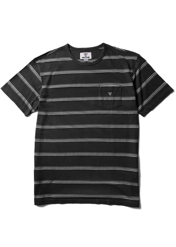 Vissla Kaulike Ss Pkt Tee Black Men Knit Tees