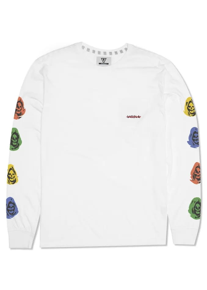 Vissla Long Sleeve Tees Men Lost Souls Ls Pkt Tee White