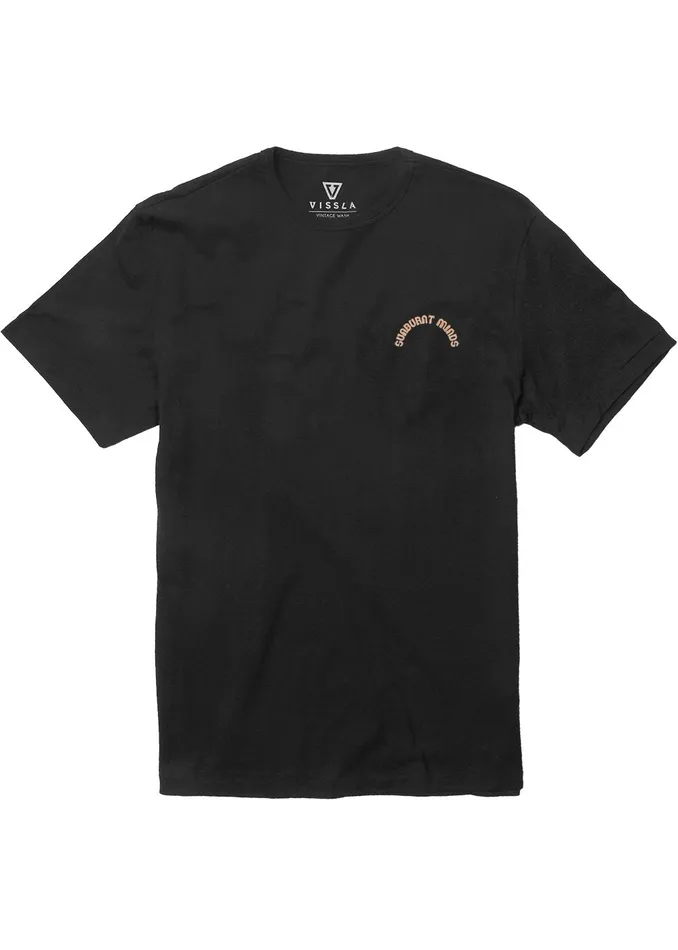 Vissla Sunburnt Minds Organic Tee Phantom Men Eco Tees Vissla Sunburnt Minds Organic Tee Phantom Men Eco Tees