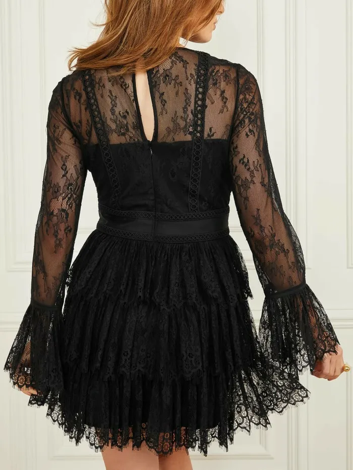Vivienne Lace Dress Black Women Dresses and Jumpsuits GUESS Vivienne Lace Dress Black Women Dresses and Jumpsuits GUESS