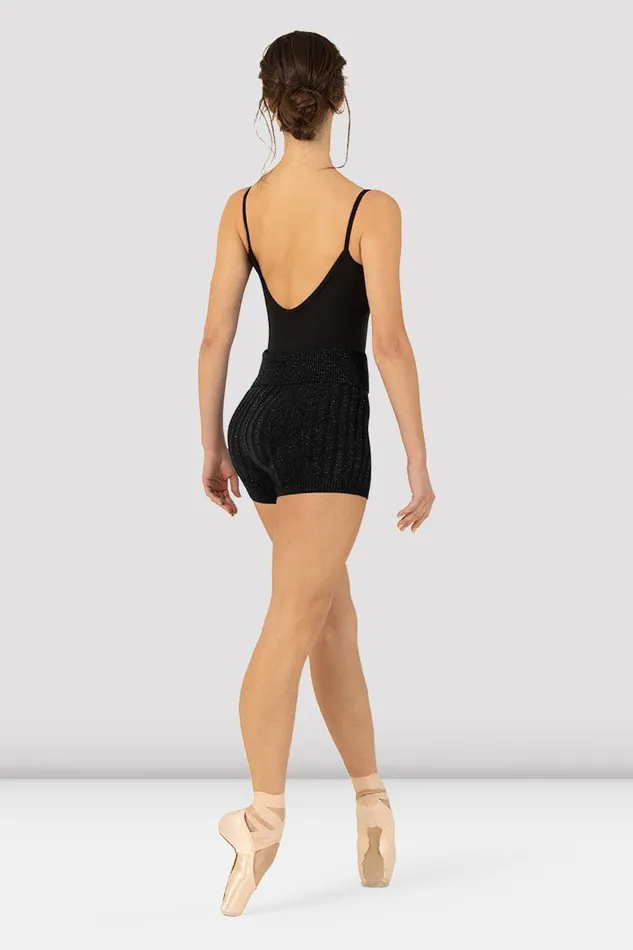 Warmups Adult Ladies Eira Knit Short Black Bloch Warmups Adult Ladies Eira Knit Short Black Bloch