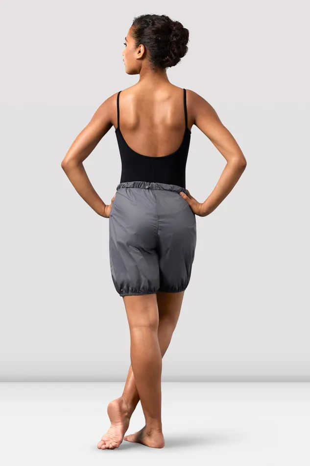Warmups Bloch Adult Ladies Ripstop Shorts Steel