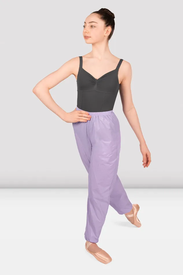 Warmups Bloch Children Girls Ripstop Pants Lilac