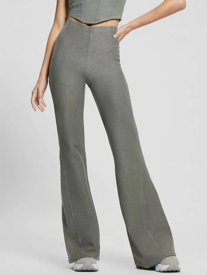 Washed Flare Leggings Colored Grey Multi Women Bottoms GUESS