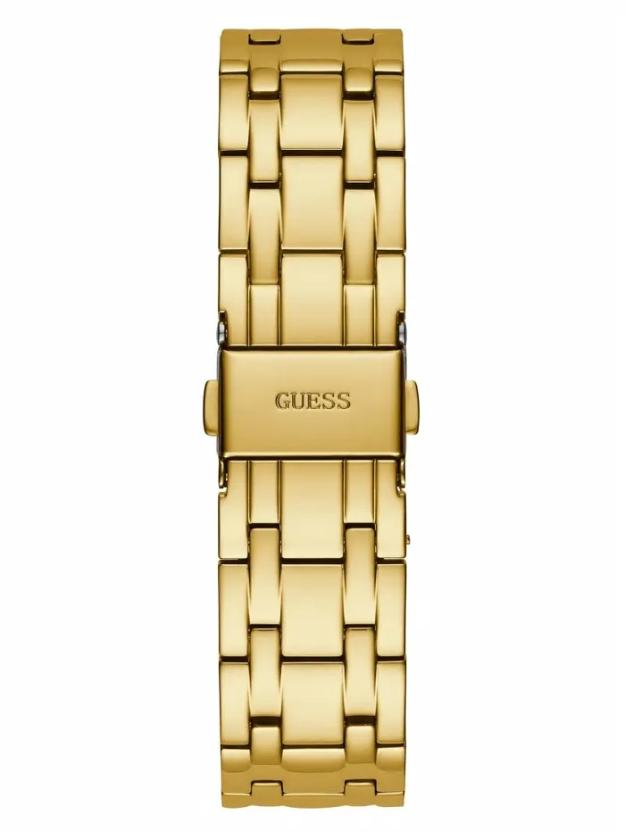 Watches GoldTone and Crystal Multifunction Watch Gold GUESS Women Watches GoldTone and Crystal Multifunction Watch Gold GUESS Women