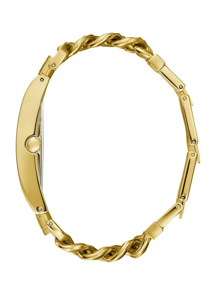 Watches GoldTone Chain Analog Watch SilverGold 8211 GUESS Women Watches GoldTone Chain Analog Watch SilverGold 8211 GUESS Women