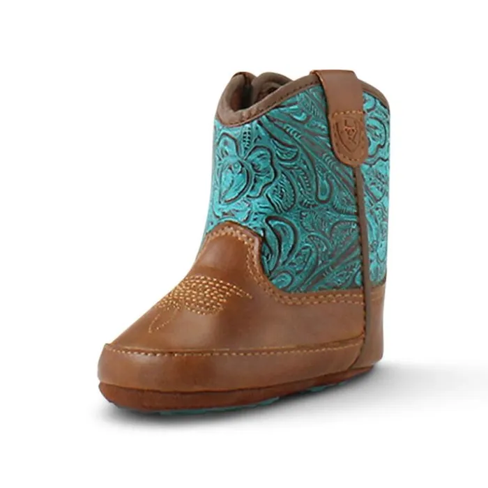 Western Boots and Shoes Kids Ariat Infant Lil039 Stompers Round Up Boot Brownfeathertan Western Boots and Shoes Kids Ariat Infant Lil039 Stompers Round Up Boot Brownfeathertan