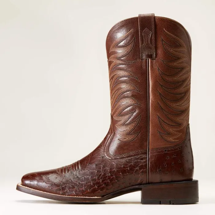 Western Boots Men Ariat Badlands Cowboy Boot Dark Tabac Smooth Quill Ostric Western Boots Men Ariat Badlands Cowboy Boot Dark Tabac Smooth Quill Ostric