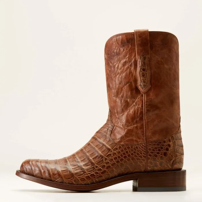Western Boots Men Ariat Bench Made Clanton Western Boot Natural Caiman Belly Western Boots Men Ariat Bench Made Clanton Western Boot Natural Caiman Belly