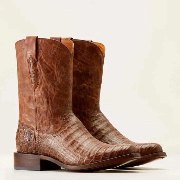 Western Boots Men Ariat Bench Made Clanton Western Boot Natural Caiman Belly Western Boots Men Ariat Bench Made Clanton Western Boot Natural Caiman Belly
