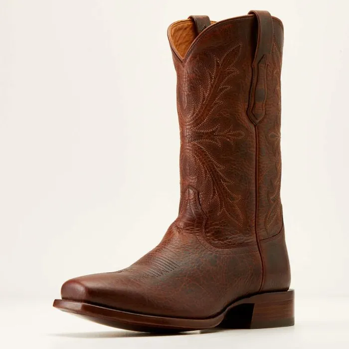 Western Boots Men Ariat Bench Made Stilwell Cowboy Boot Saddle Brown Bison