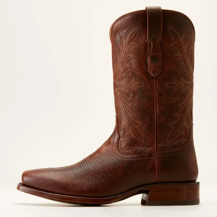 Western Boots Men Ariat Bench Made Stilwell Cowboy Boot Saddle Brown Bison Western Boots Men Ariat Bench Made Stilwell Cowboy Boot Saddle Brown Bison