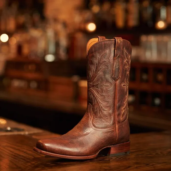 Western Boots Men Ariat Bench Made Stilwell Cowboy Boot Saddle Brown Bison Western Boots Men Ariat Bench Made Stilwell Cowboy Boot Saddle Brown Bison