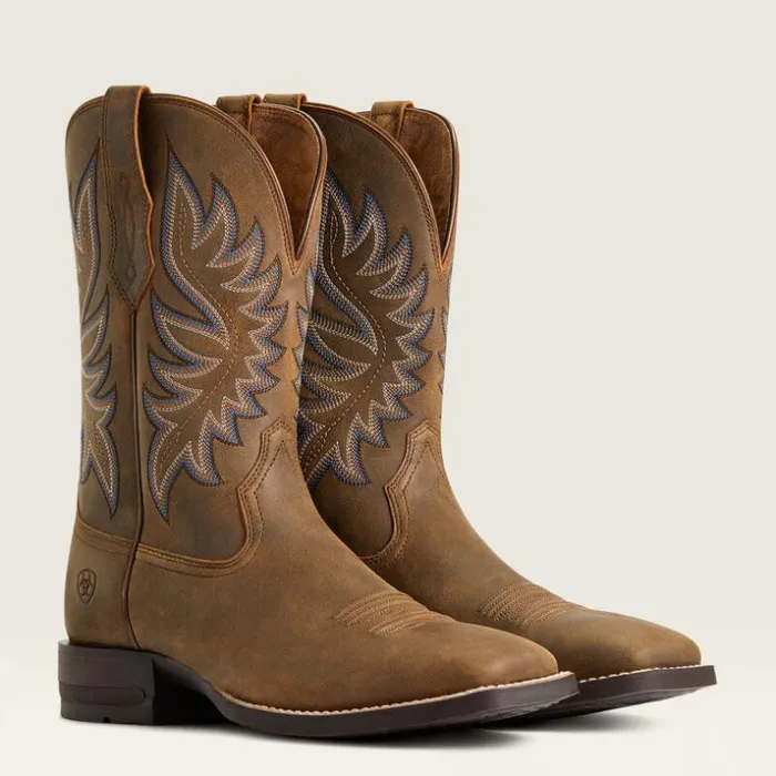 Western Boots Men Ariat Brander Western Boot Bear Brown