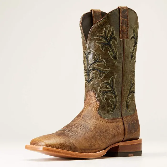 Western Boots Men Ariat Cowboss Western Boot Crinkled Brown