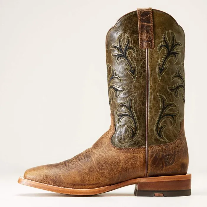 Western Boots Men Ariat Cowboss Western Boot Crinkled Brown