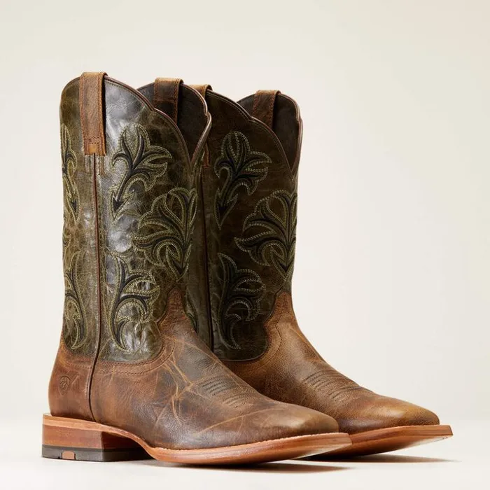 Western Boots Men Ariat Cowboss Western Boot Crinkled Brown