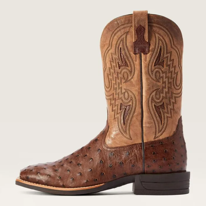 Western Boots Men Ariat Dagger Western Boot Dark Tabac Full Quill Ostrich Western Boots Men Ariat Dagger Western Boot Dark Tabac Full Quill Ostrich