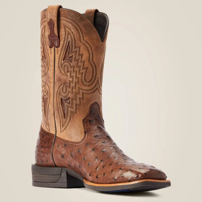 Western Boots Men Ariat Dagger Western Boot Dark Tabac Full Quill Ostrich Western Boots Men Ariat Dagger Western Boot Dark Tabac Full Quill Ostrich