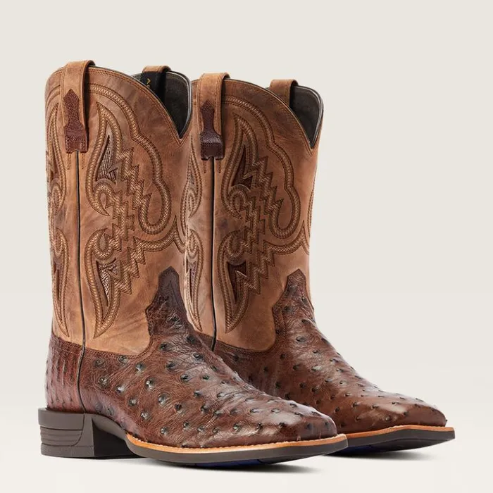 Western Boots Men Ariat Dagger Western Boot Dark Tabac Full Quill Ostrich Western Boots Men Ariat Dagger Western Boot Dark Tabac Full Quill Ostrich