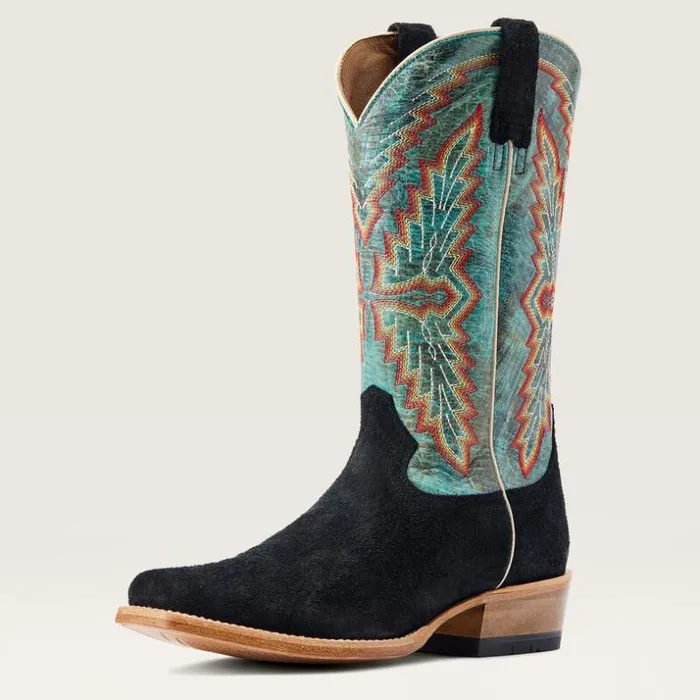 Western Boots Men Ariat Futurity Showman Western Boot Black Roughout