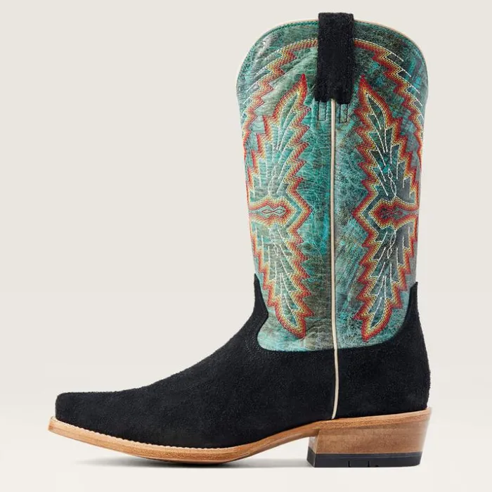Western Boots Men Ariat Futurity Showman Western Boot Black Roughout Western Boots Men Ariat Futurity Showman Western Boot Black Roughout