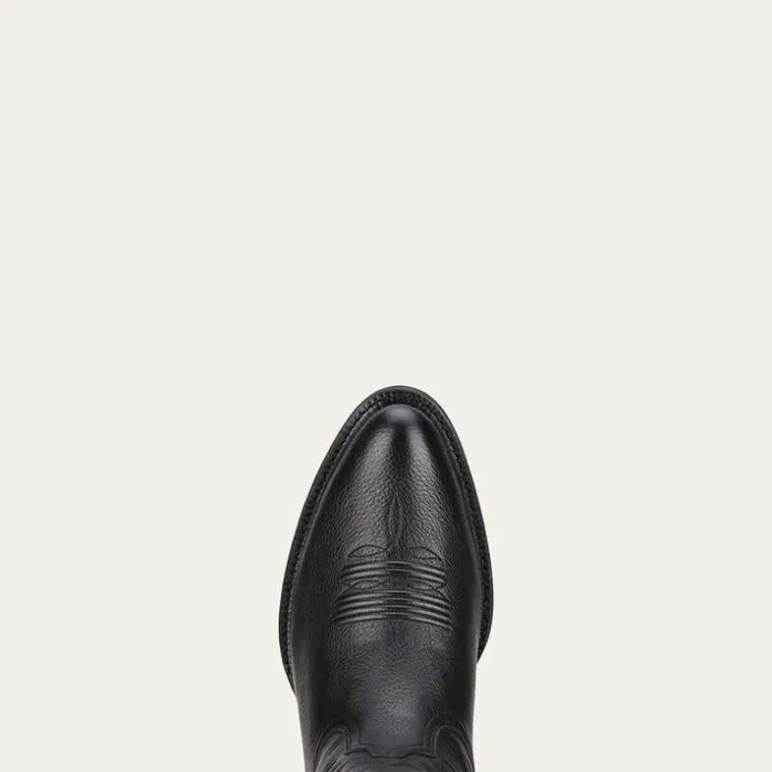 Western Boots Men Ariat Heritage R Toe Western Boot Black Deertan Western Boots Men Ariat Heritage R Toe Western Boot Black Deertan