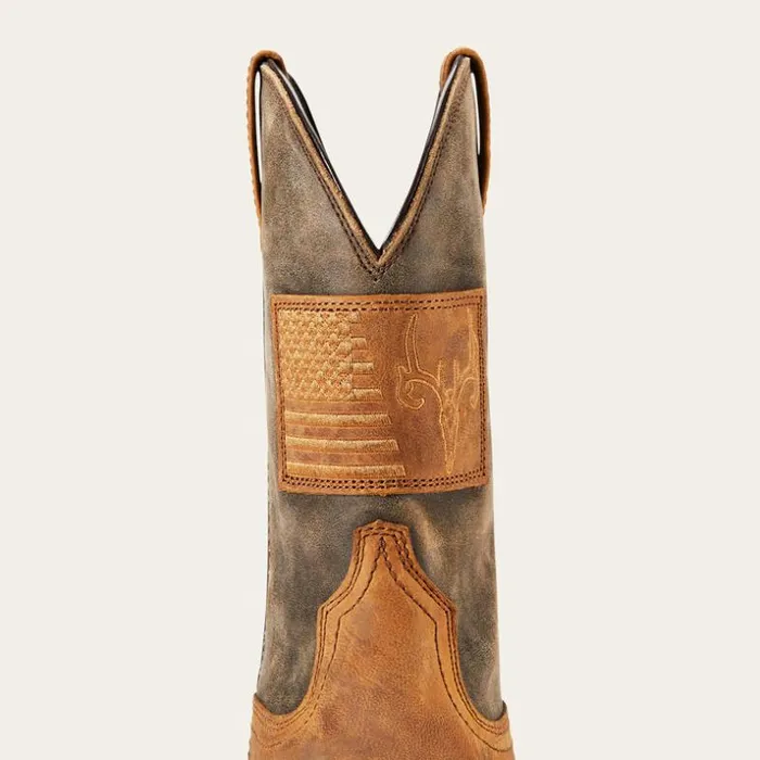 Western Boots Men Ariat Hybrid Patriot Country Western Boot Casper Brown