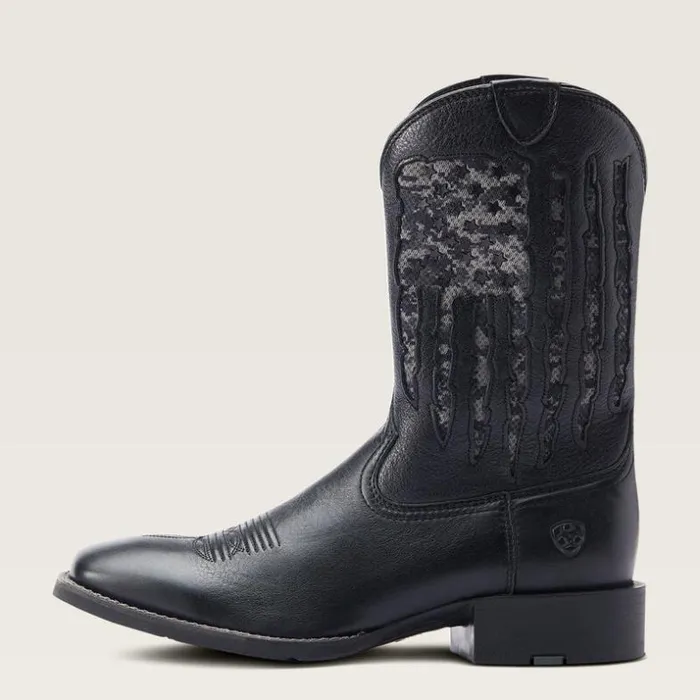 Western Boots Men Ariat Sport My Country VentTEK Western Boot Black Deertan Western Boots Men Ariat Sport My Country VentTEK Western Boot Black Deertan
