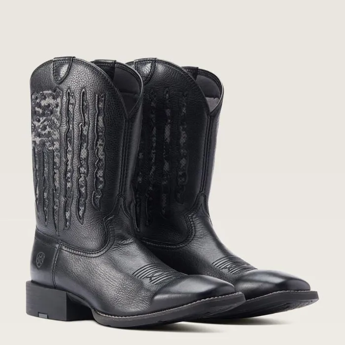 Western Boots Men Ariat Sport My Country VentTEK Western Boot Black Deertan Western Boots Men Ariat Sport My Country VentTEK Western Boot Black Deertan