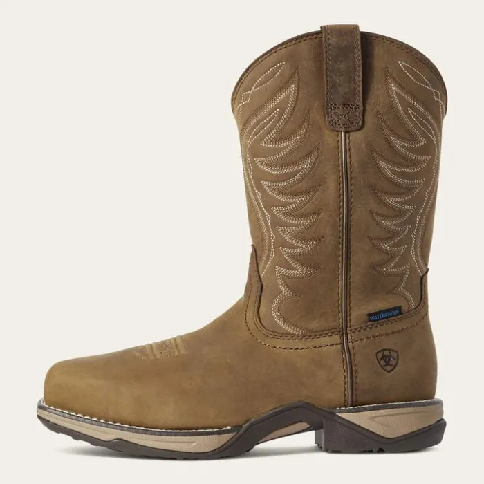 Western Boots Women Ariat Anthem Waterproof Composite Toe Work Boot Distressed Brown Western Boots Women Ariat Anthem Waterproof Composite Toe Work Boot Distressed Brown
