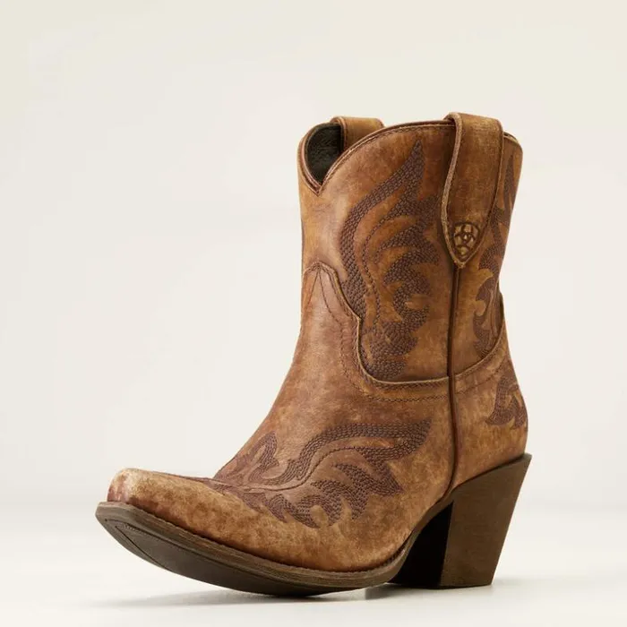Western Boots Women Ariat Chandler Western Boot Naturally Distressed Brown