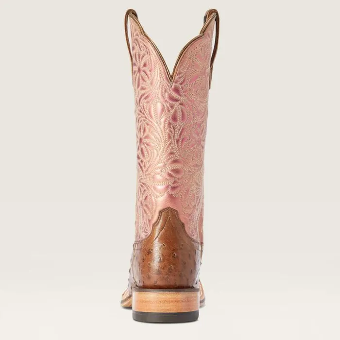 Western Boots Women Ariat Donatella Western Boot Distressed Chocolate Full Quil