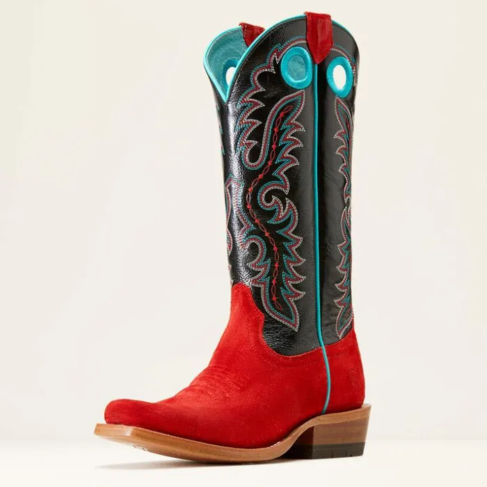 Western Boots Women Ariat Frontier Boon Western Boot Fiery Roughout