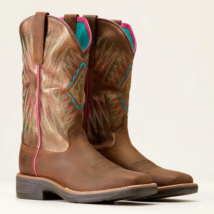 Western Boots Women Ariat Ridgeback Western Boot Distressed Tan