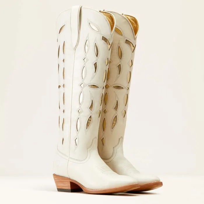 Western Boots Women Ariat Saylor StretchFit Western Boot Blanco Western Boots Women Ariat Saylor StretchFit Western Boot Blanco