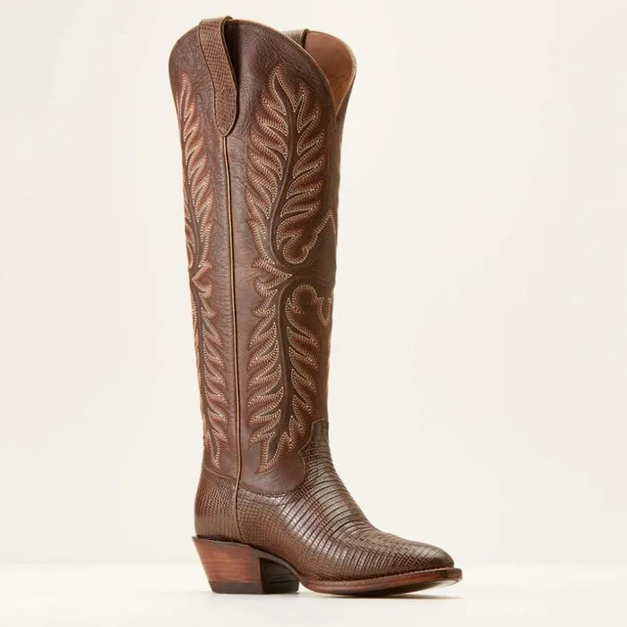Western Boots Women Ariat Sterling Margot StretchFit Western Boot Gilded Ring Lizardvelvet Chocolate Western Boots Women Ariat Sterling Margot StretchFit Western Boot Gilded Ring Lizardvelvet Chocolate