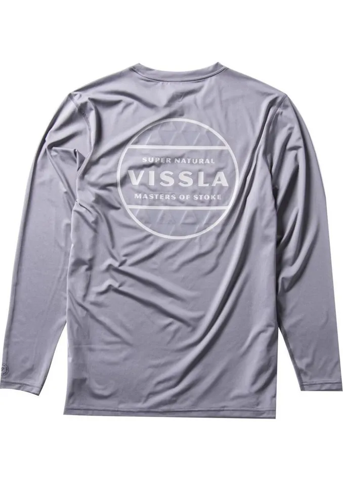 Wetsuit Tops and Lycra Vissla Men Easy Seas Eco Long Sleeve Lycra Rash Guard Grey 2 Wetsuit Tops and Lycra Vissla Men Easy Seas Eco Long Sleeve Lycra Rash Guard Grey 2