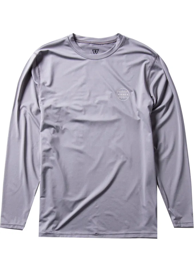 Wetsuit Tops and Lycra Vissla Men Easy Seas Eco Long Sleeve Lycra Rash Guard Grey 2 Wetsuit Tops and Lycra Vissla Men Easy Seas Eco Long Sleeve Lycra Rash Guard Grey 2