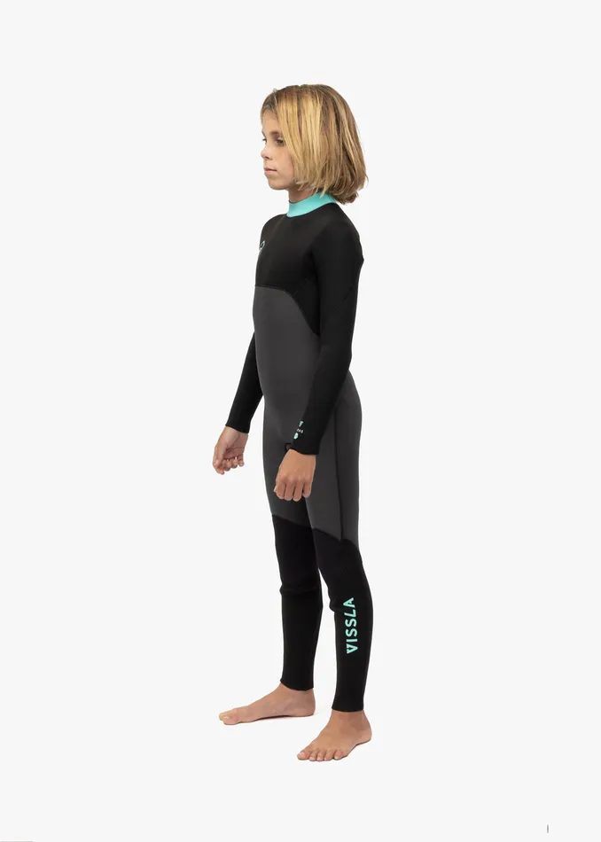 Wetsuits Vissla Youth 7 Seas 43 Boys Back Zip Full Suit Phantom Wetsuits Vissla Youth 7 Seas 43 Boys Back Zip Full Suit Phantom