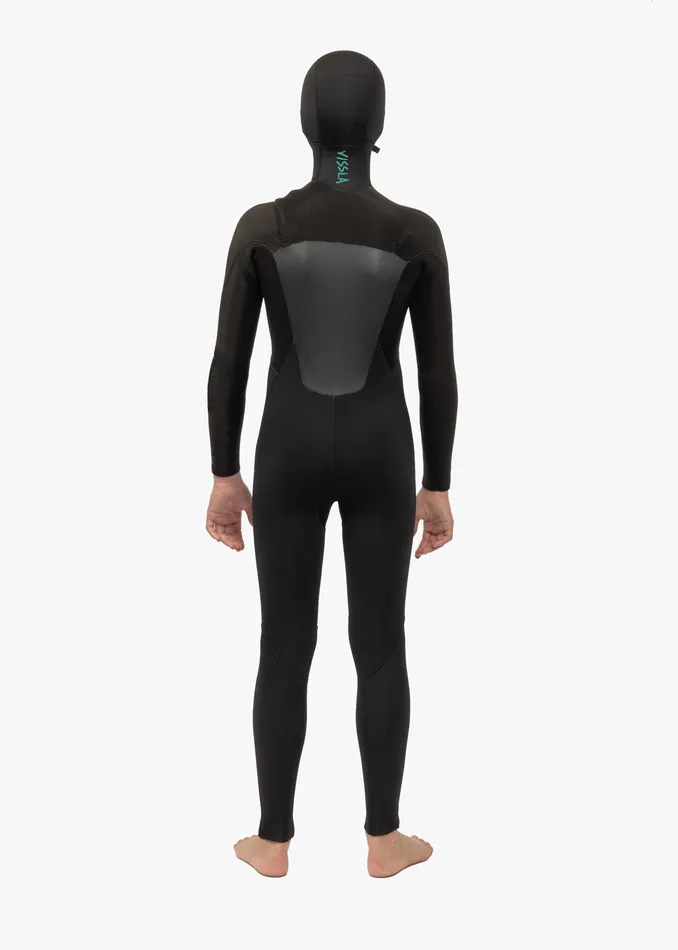 Wetsuits Vissla Youth 7 Seas Boys 543 Full Hooded Chest Zip Wetsuit Phantom Wetsuits Vissla Youth 7 Seas Boys 543 Full Hooded Chest Zip Wetsuit Phantom